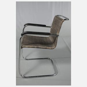 Zwei Stahlrohrsessel