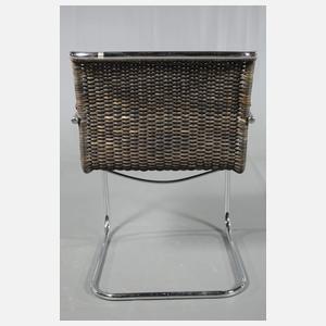 Zwei Stahlrohrsessel