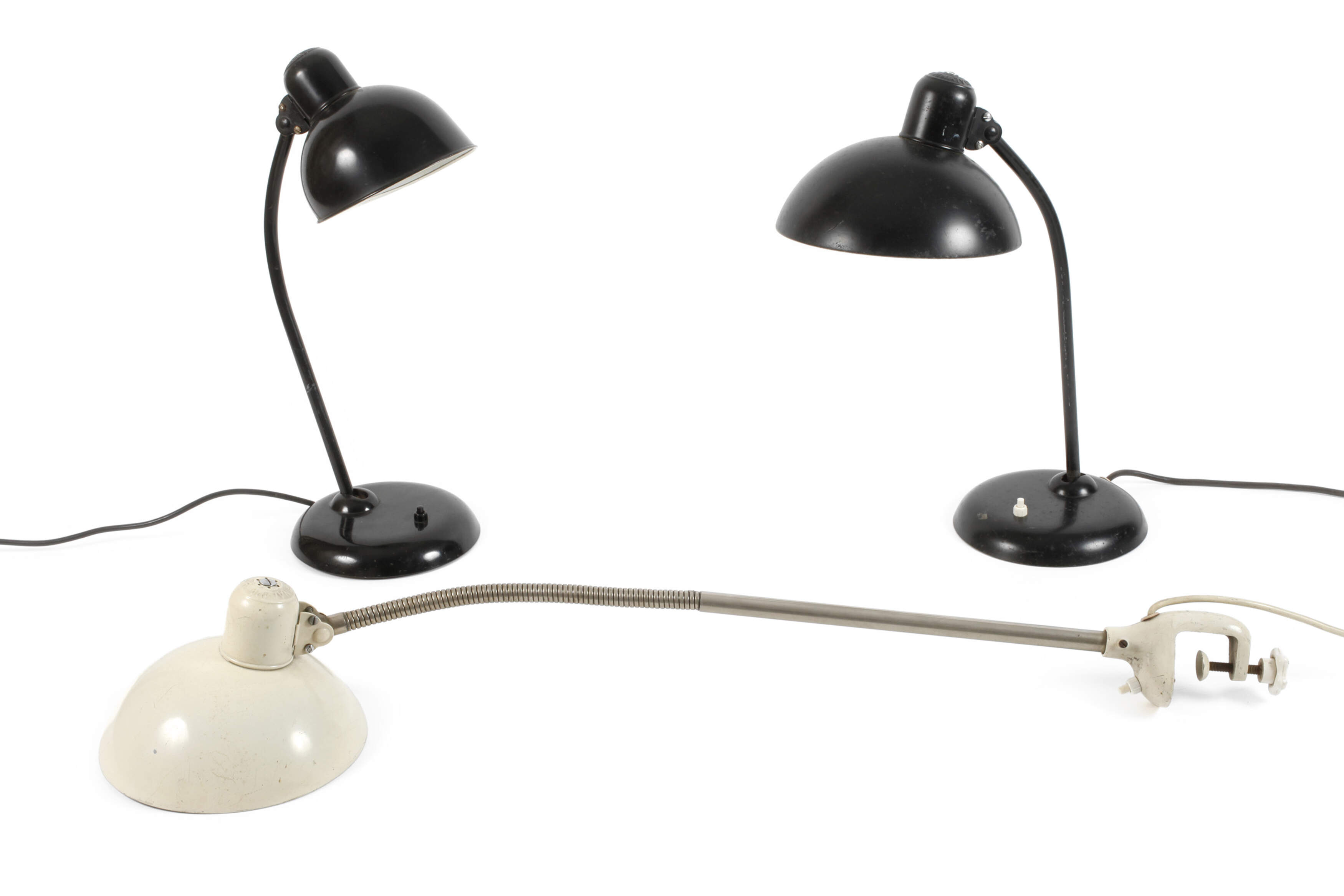 Drei Lampen Kaiser Idell