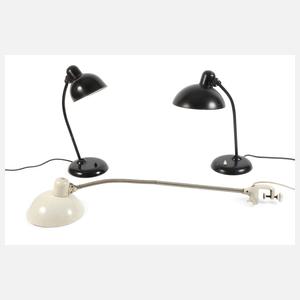 Drei Lampen Kaiser Idell