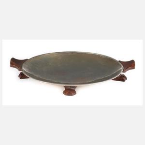 Große Silberschale Art déco