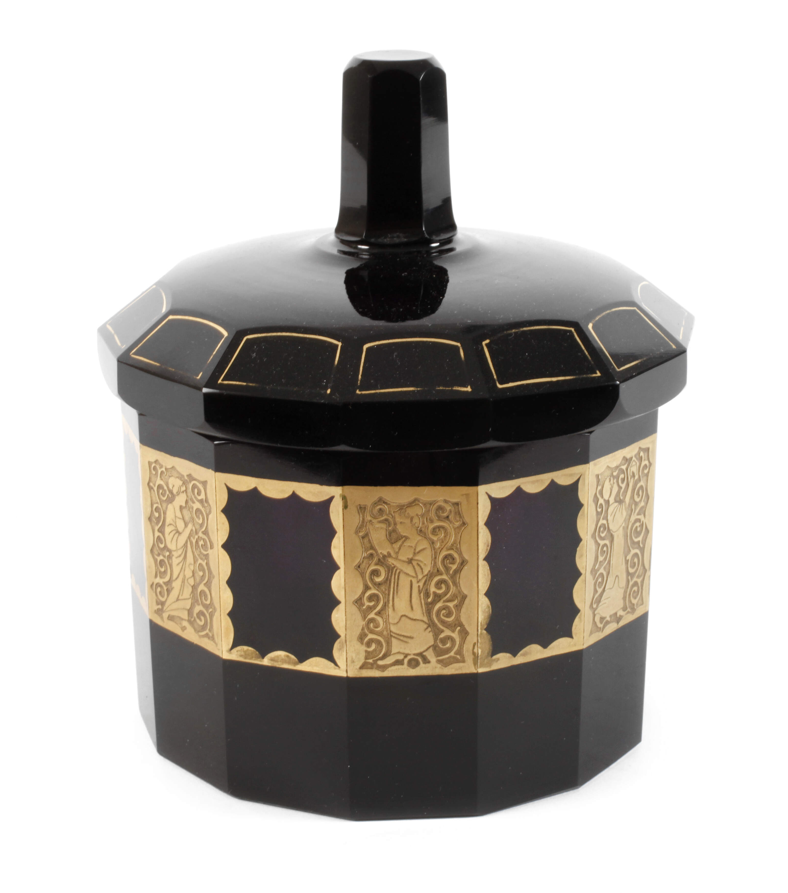 Moser Karlsbad Deckeldose