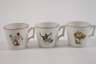 Dallwitz Böhmen drei kleine Tassen Zirkusmotiv