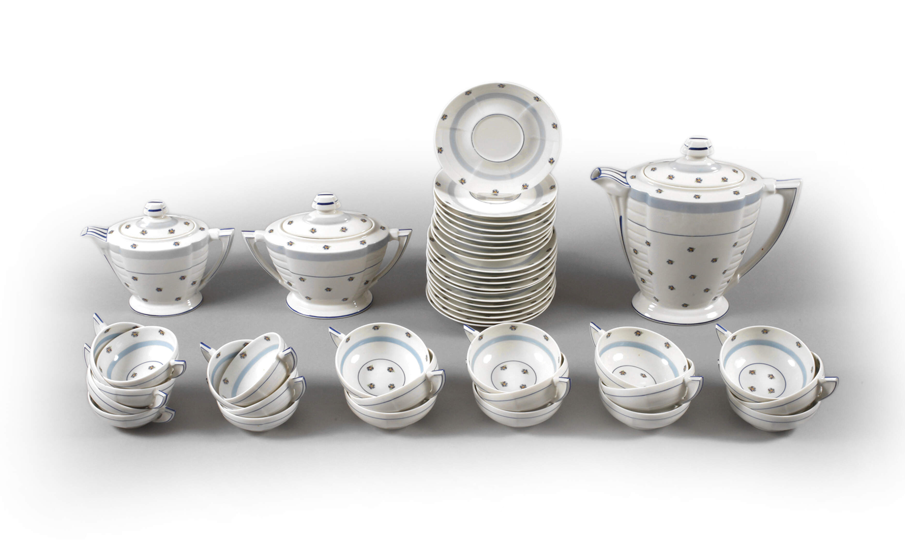 Limoges Teeservice Art déco