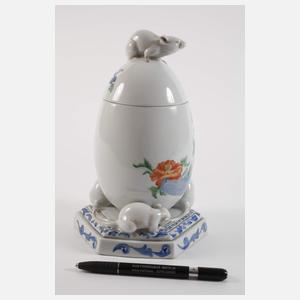 Fraureuth "Osterei stehend" als Dose mit Mäusen