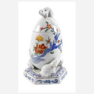 Fraureuth "Osterei stehend" als Dose mit Mäusen