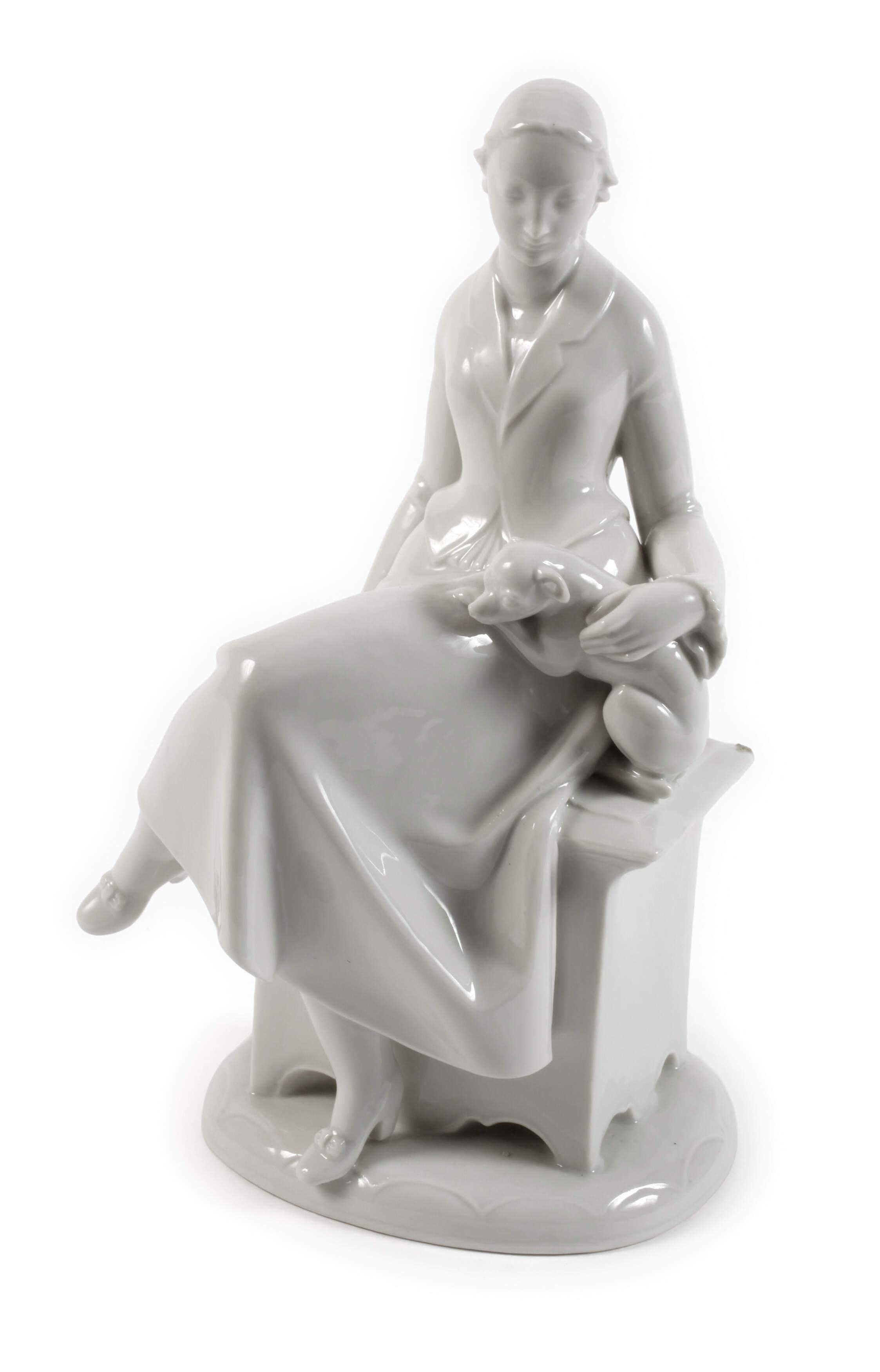 Heubach Lichte Mädchen mit Schoßhund