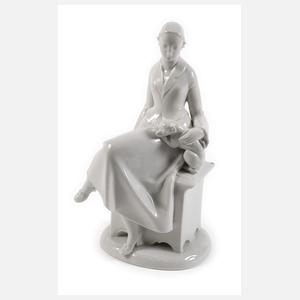 Heubach Lichte Mädchen mit Schoßhund