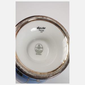 Hutschenreuther Hohenberg Vase Silberoverlay