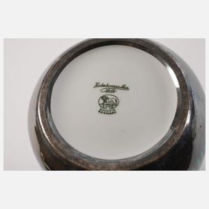 Hutschenreuther große Vase Silberoverlay