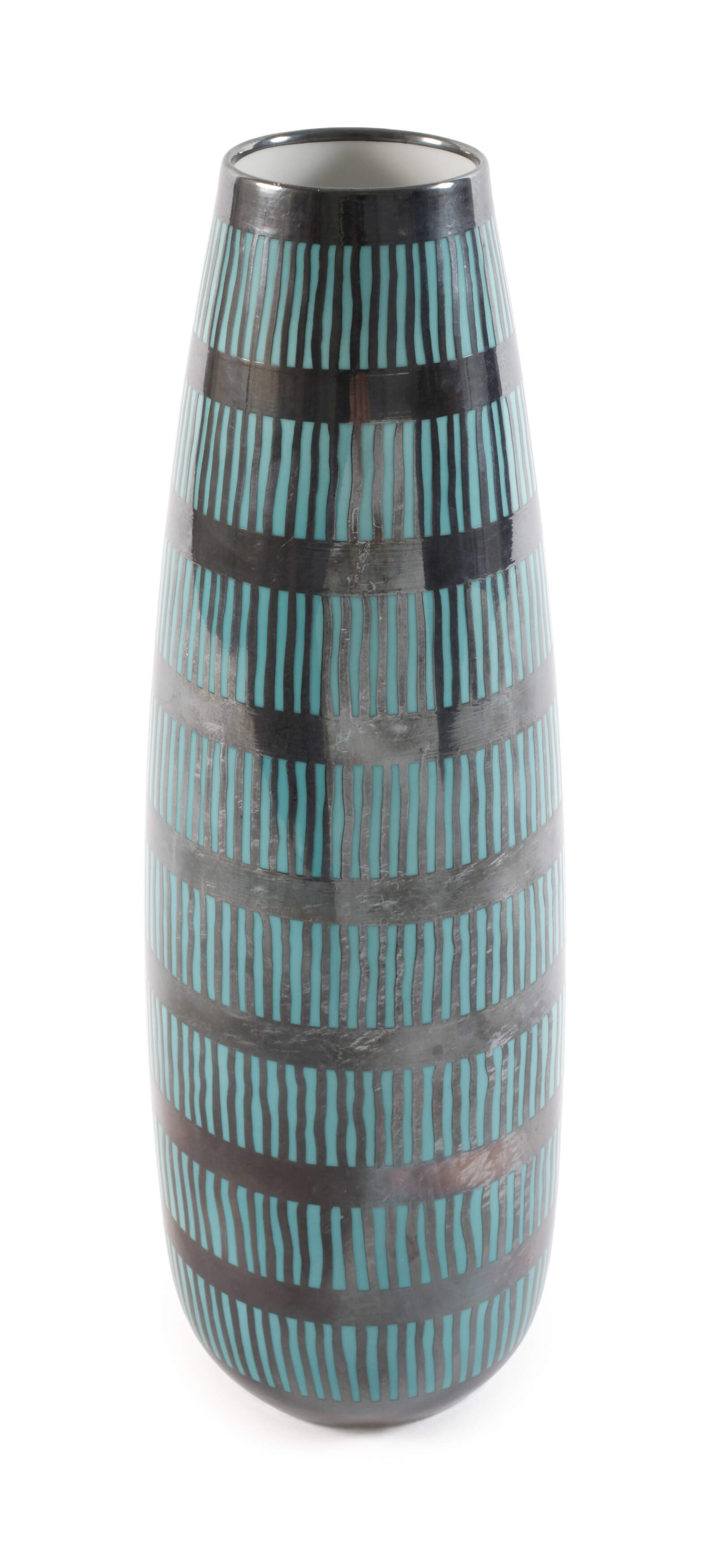 Hutschenreuther große Vase Silberoverlay