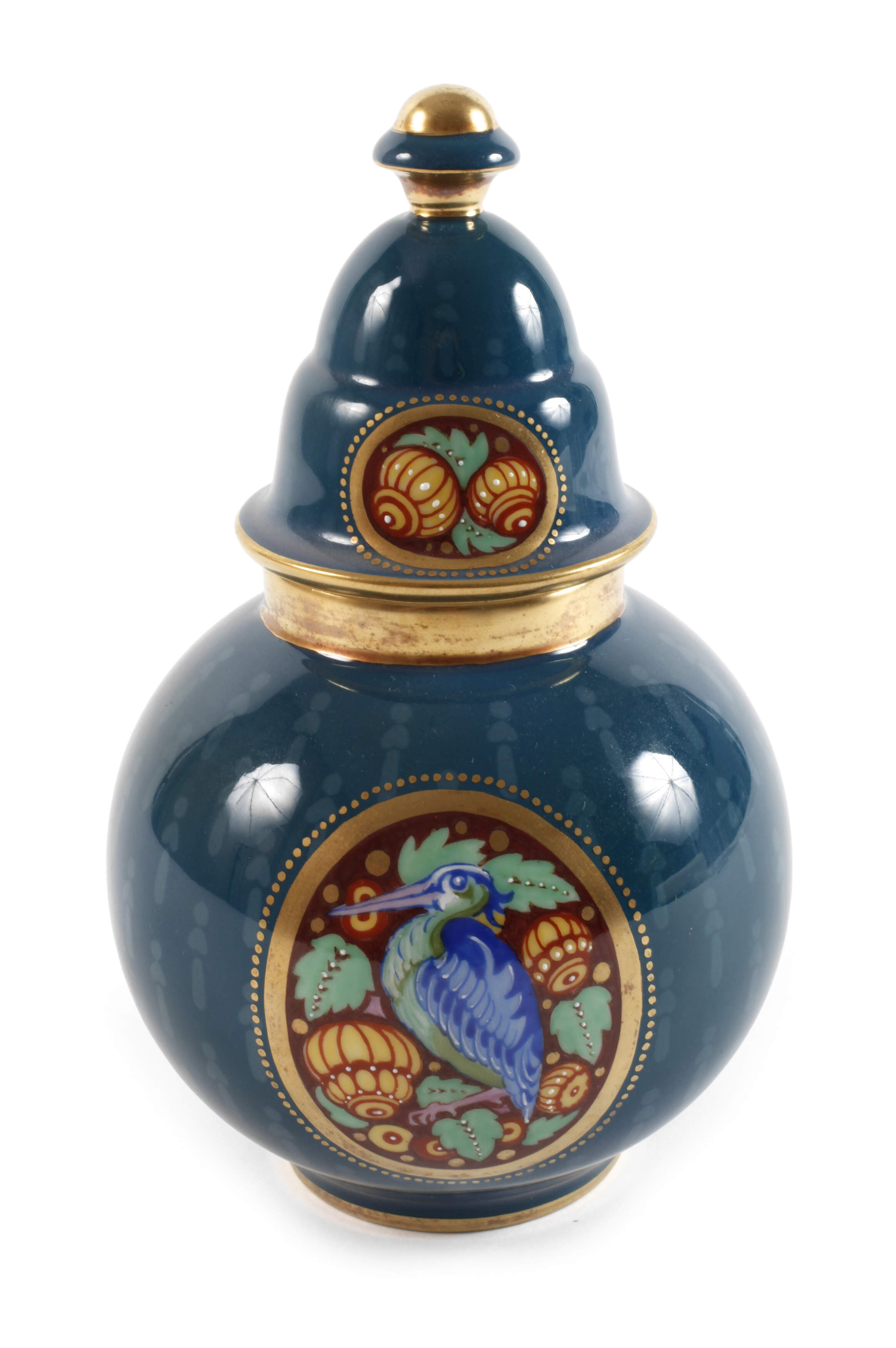 Hutschenreuther Deckeldose Vogelmotiv