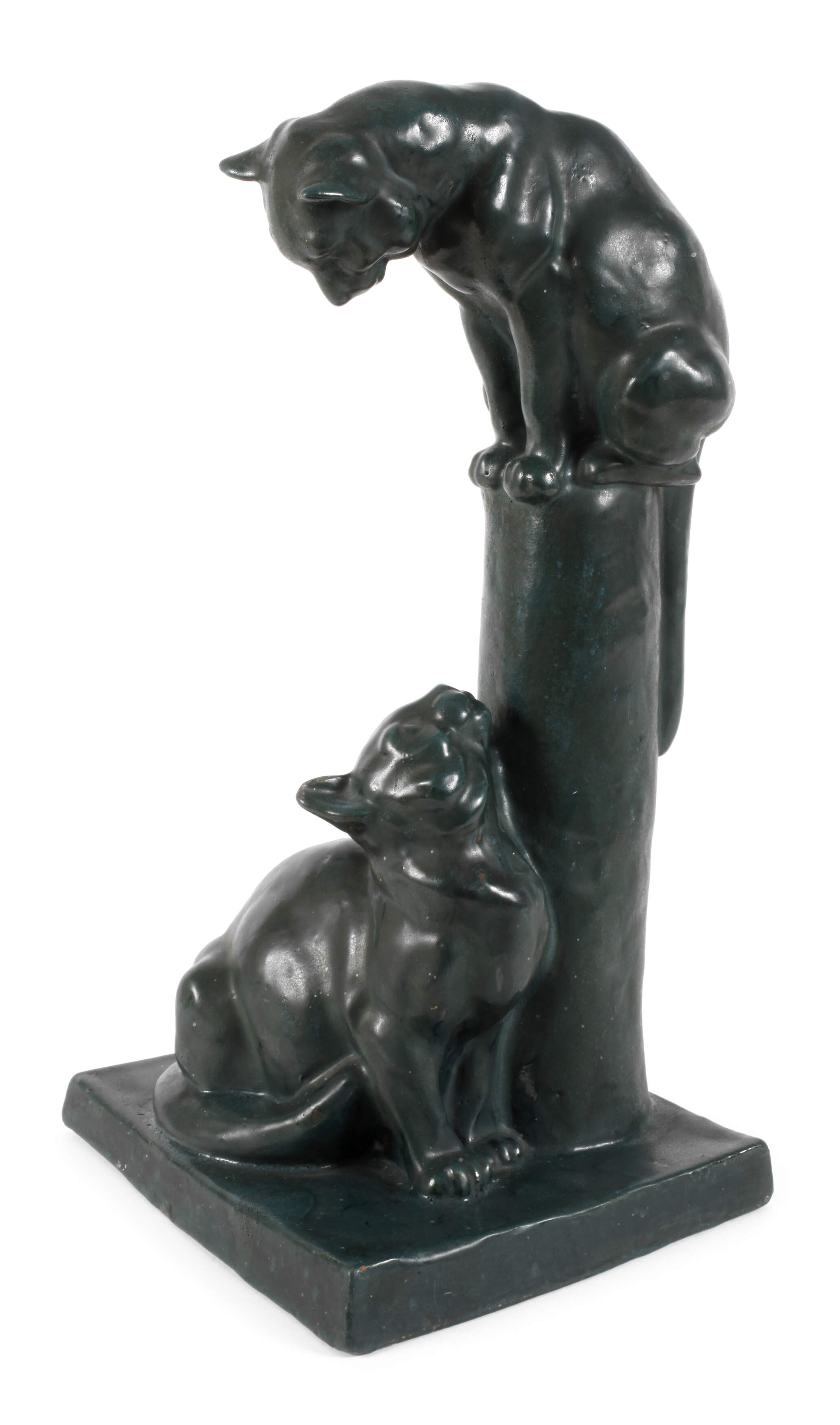 Katzenpaar Art Déco