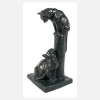 Katzenpaar Art Déco111