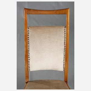 Sechs elegante Esszimmerstühle