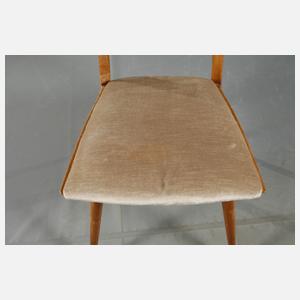 Sechs elegante Esszimmerstühle