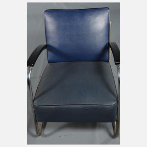 Paar Stahlrohrsessel