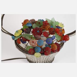 Tischlampe als Blütenkorb