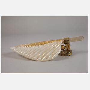 Murano vier Wandlampen "Cordonato Oro"