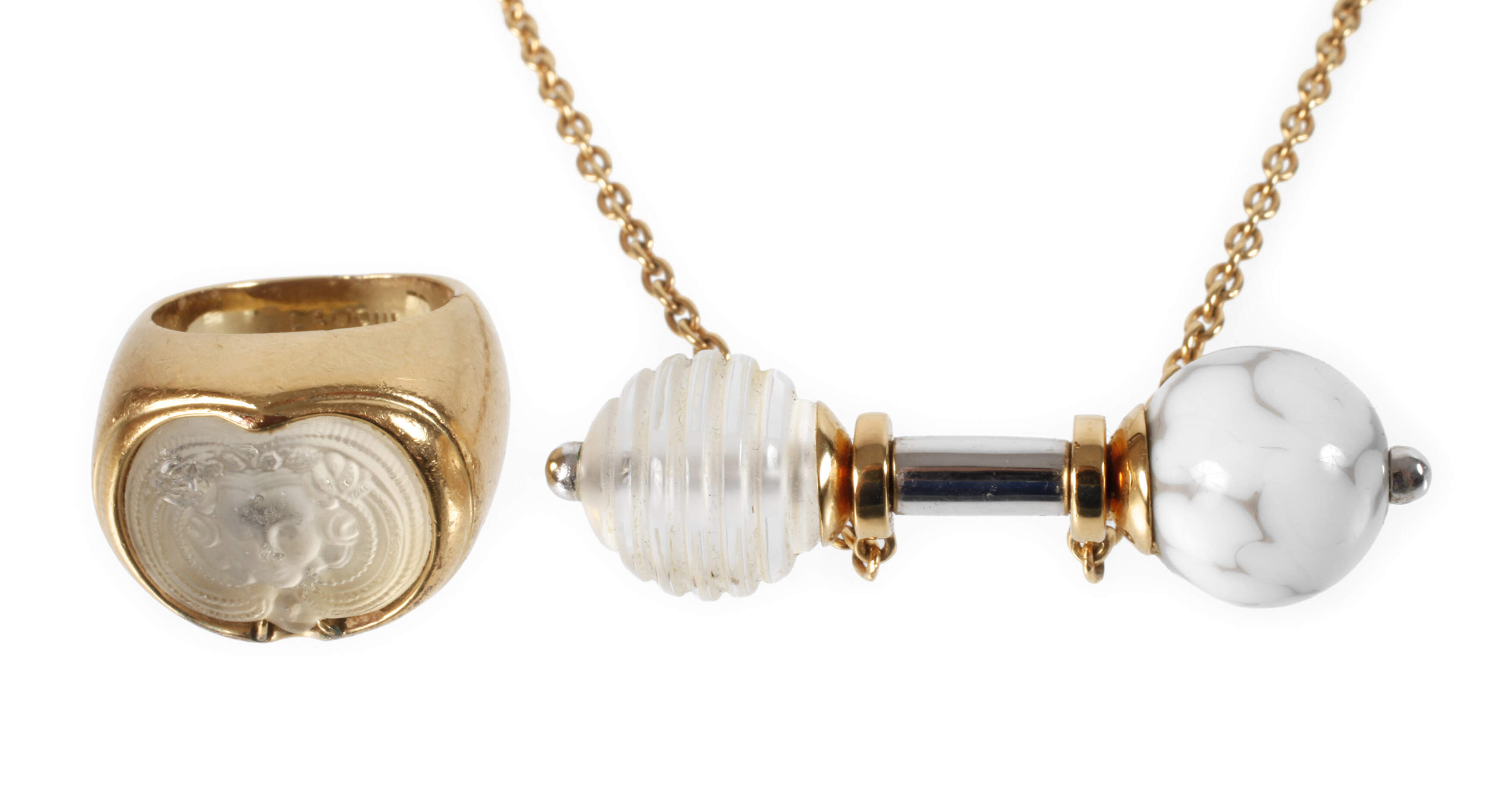 Lalique Paar Schmuckteile