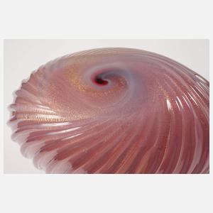 Murano Vase "Incrociato Oro"