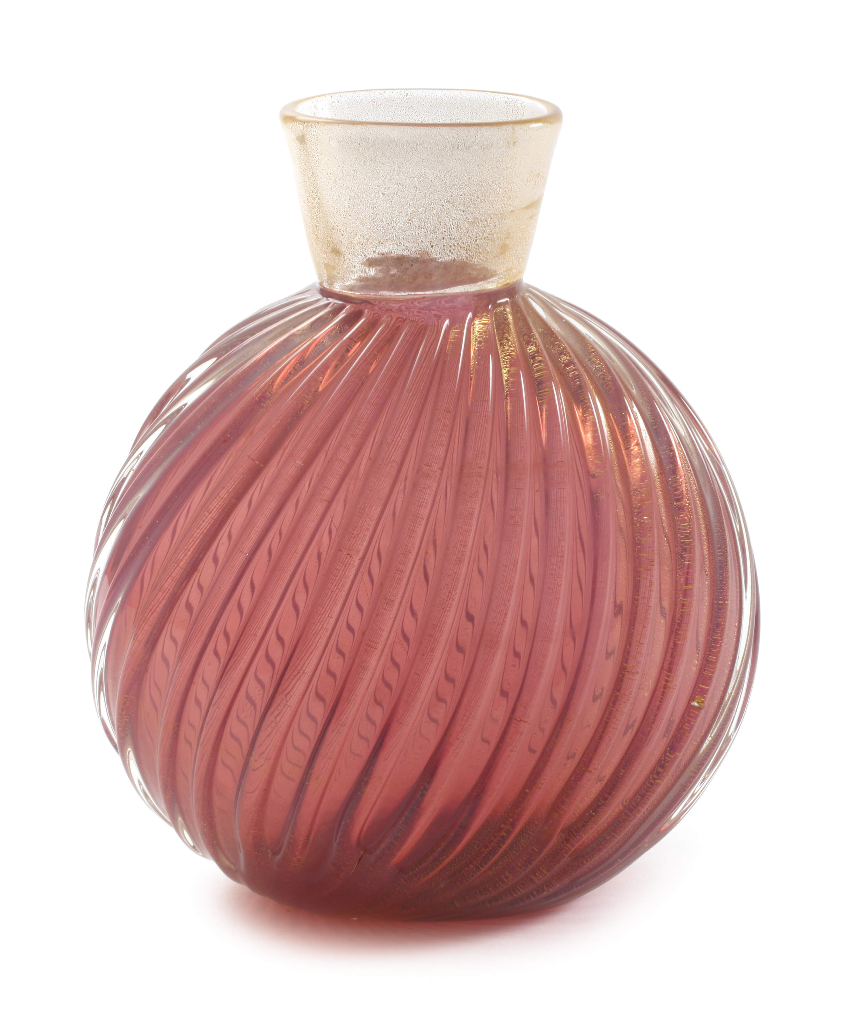 Murano Vase "Incrociato Oro"