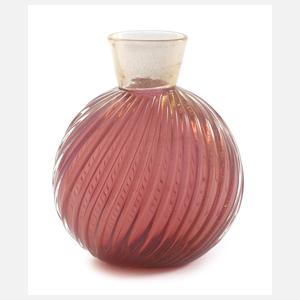 Murano Vase "Incrociato Oro"