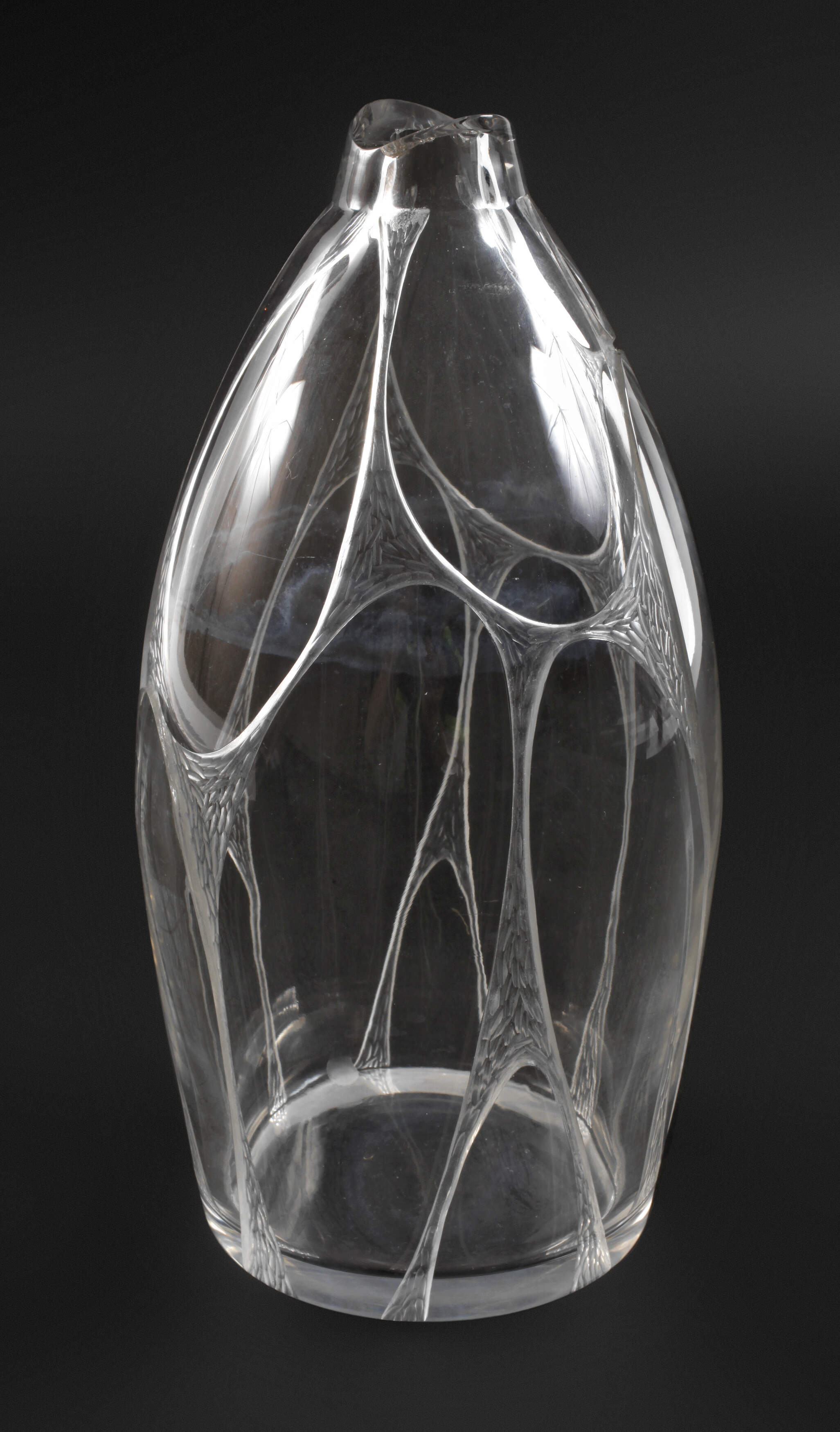 Vase Mattschliffdekor