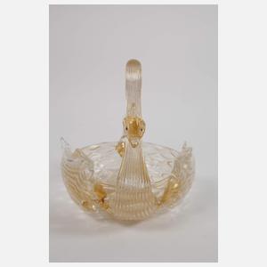 Archimede Seguso, Murano Schale als Schwan