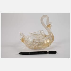 Archimede Seguso, Murano Schale als Schwan