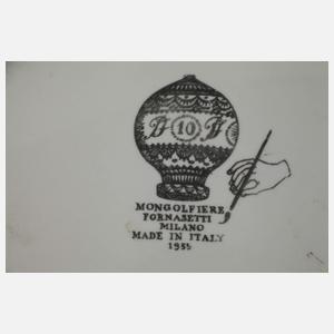 Fornasetti Italien Teller "Mongolfière"