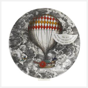 Fornasetti Italien Teller "Mongolfière"