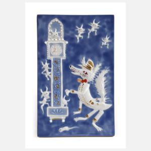 Meissen kleine Märchen-Reliefplatte