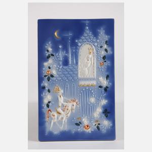 Meissen kleine Märchen-Reliefplatte