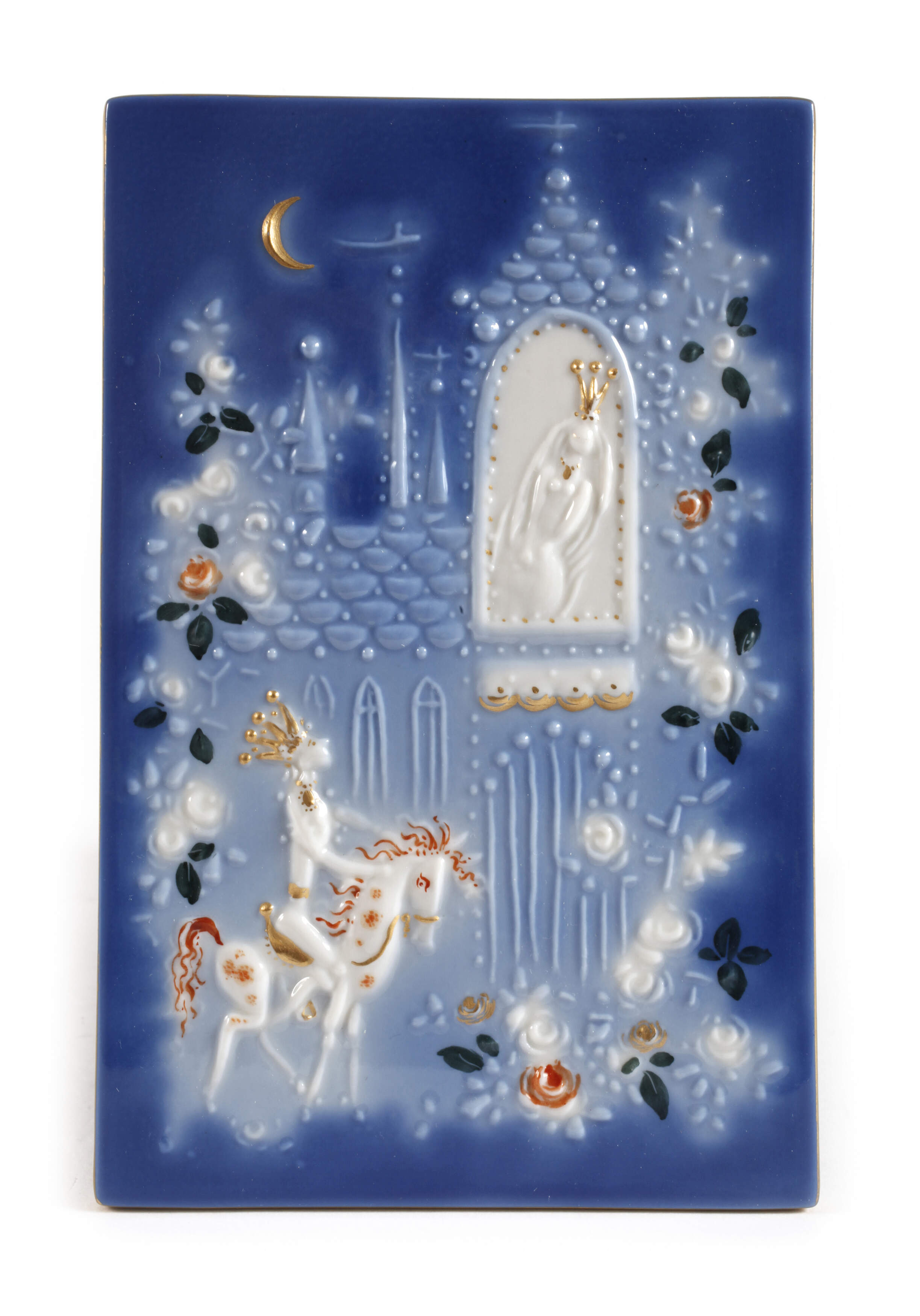 Meissen kleine Märchen-Reliefplatte