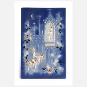 Meissen kleine Märchen-Reliefplatte