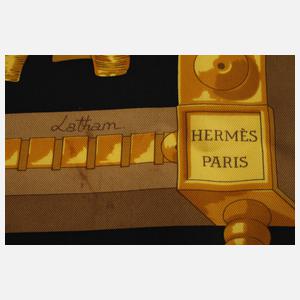 Hermès Seidentuch "Cuillers d'afrique"