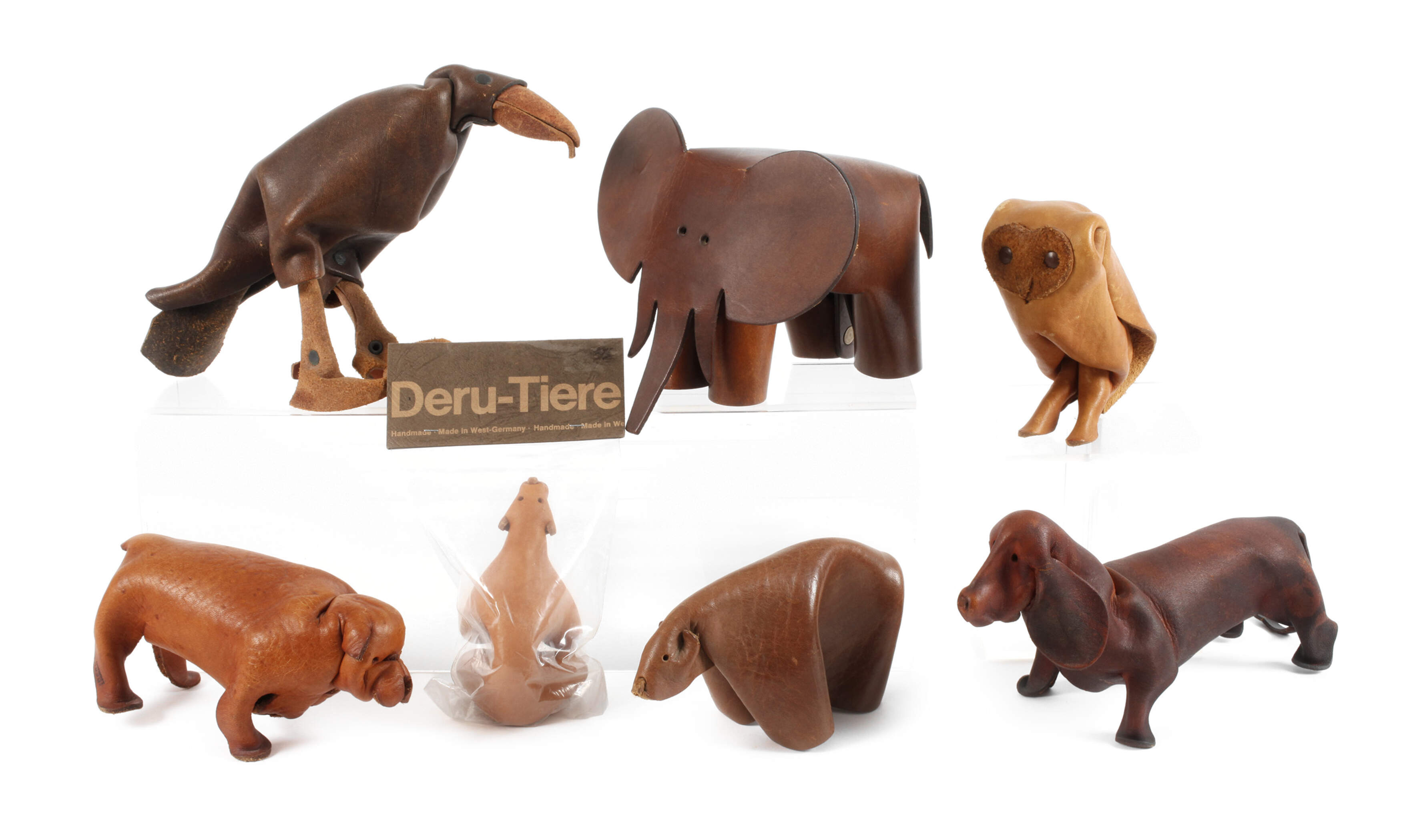 Konvolut Deru Leder-Spieltiere
