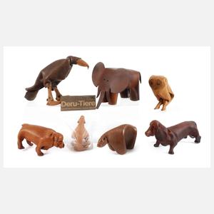Konvolut Deru Leder-Spieltiere