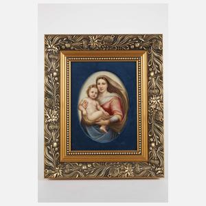 Hutschenreuther Bildplatte "Sixtinische Madonna"