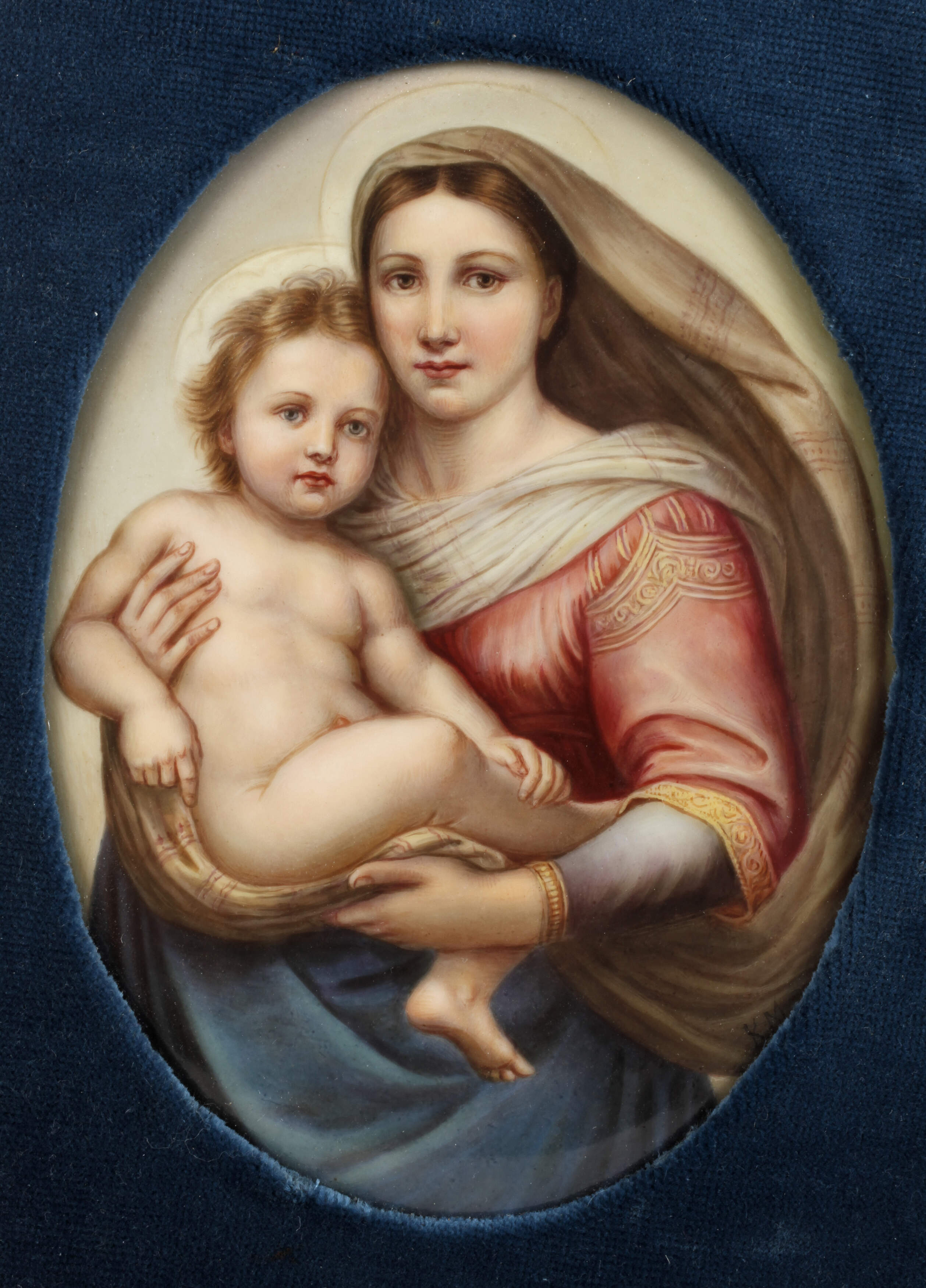 Hutschenreuther Bildplatte "Sixtinische Madonna"