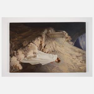 KPM Berlin Bildplatte "Der dornige Pfad"