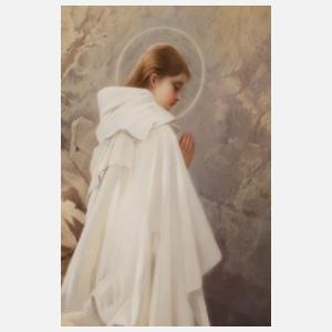 KPM Berlin Bildplatte "Der dornige Pfad"