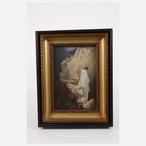 KPM Berlin Bildplatte "Der dornige Pfad"