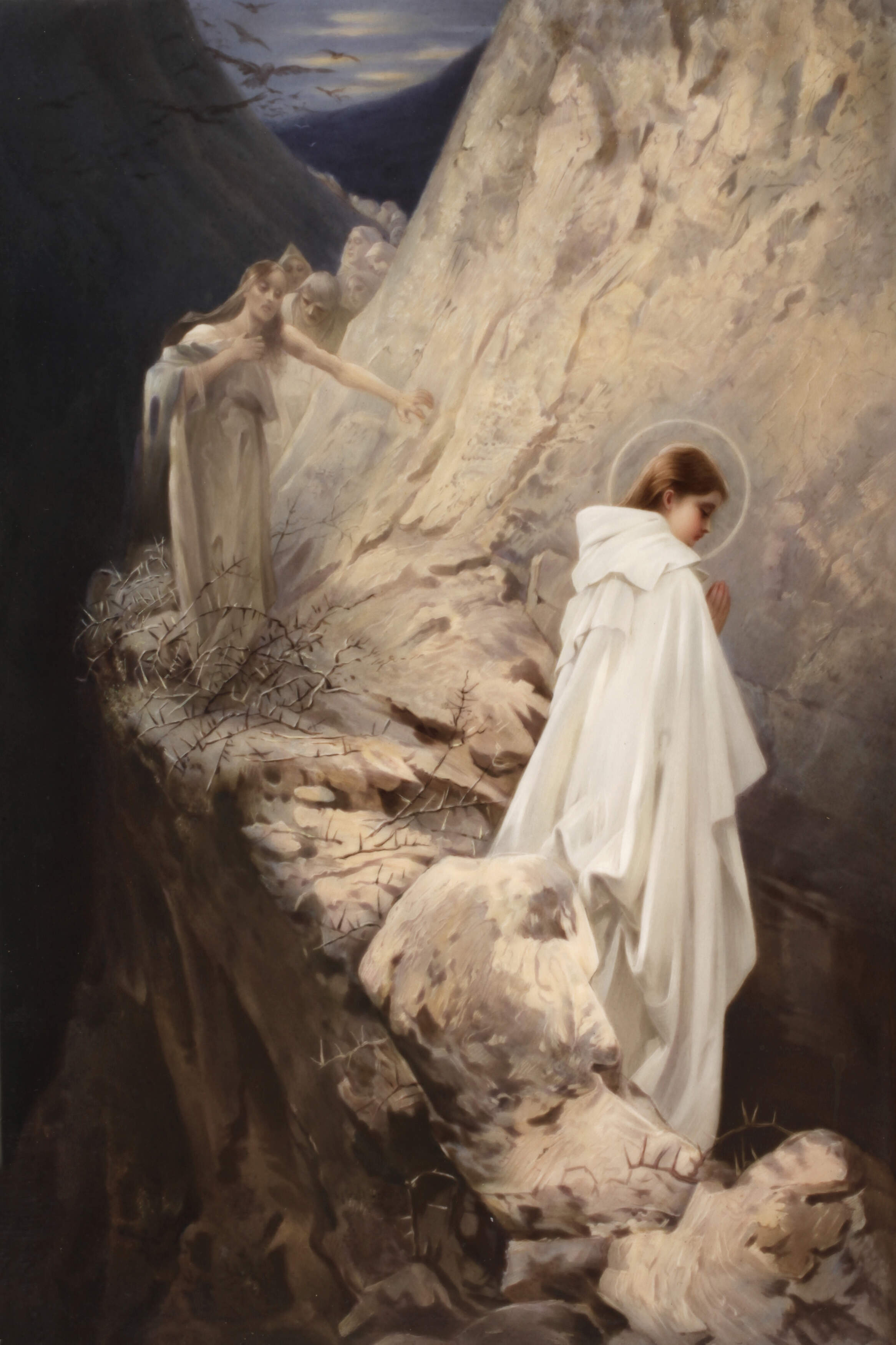 KPM Berlin Bildplatte "Der dornige Pfad"