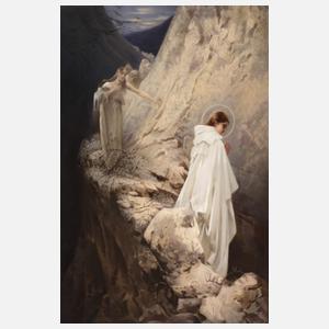 KPM Berlin Bildplatte "Der dornige Pfad"