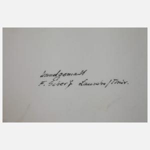 Bildplatte Flötenspieler bei Kerzenschein