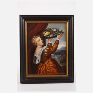 Bildplatte "Mädchen mit Fruchtschale"