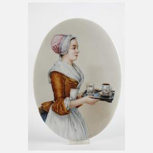 Wallendorf Bildplatte "Schokoladenmädchen"