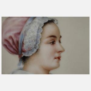 Wallendorf Bildplatte "Schokoladenmädchen"